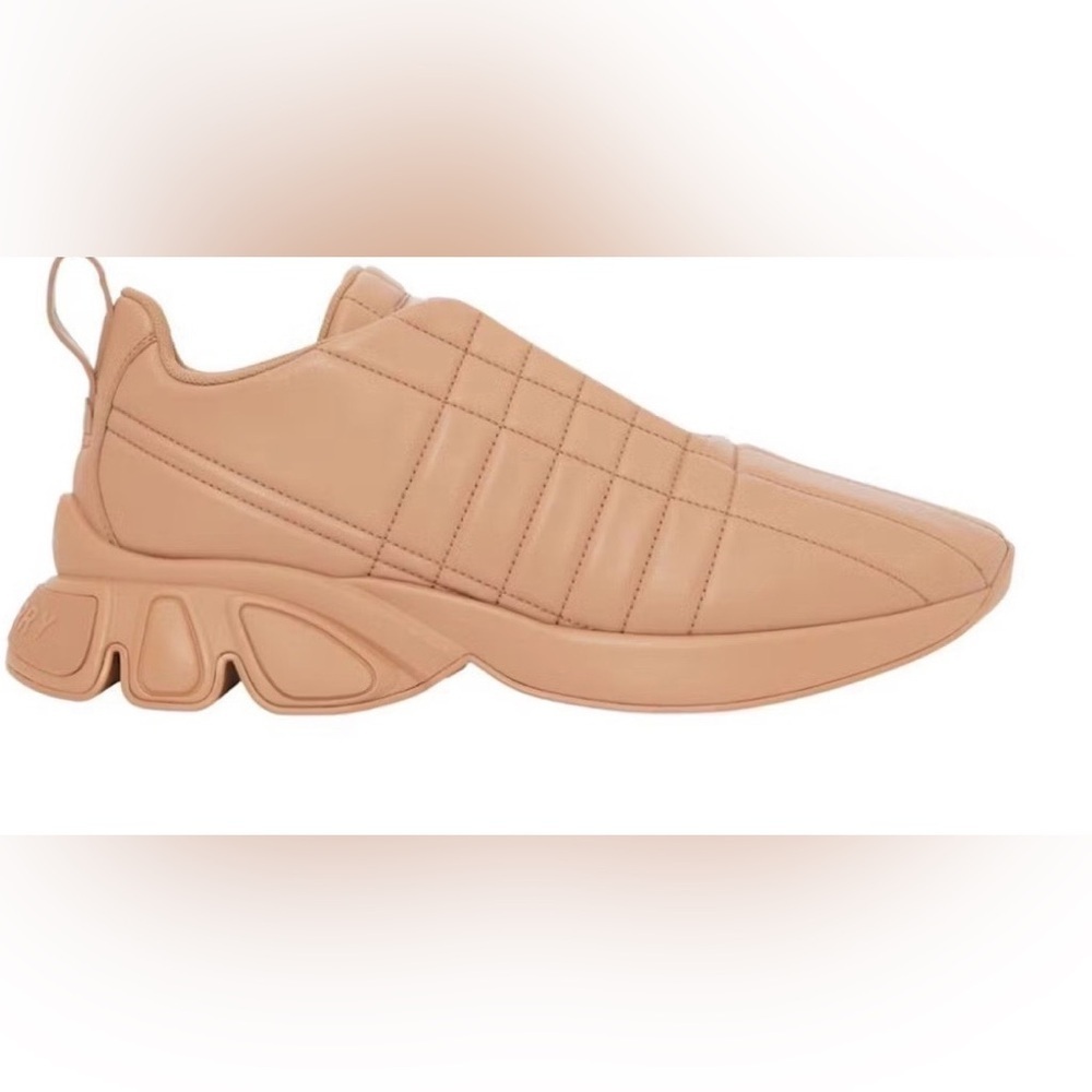 Burberry Quilted Sneakers in Beige